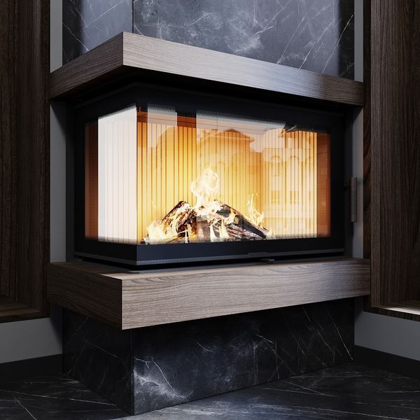 M-FIRE 80 кутова ліва (білий шамот) m-fire80l фото